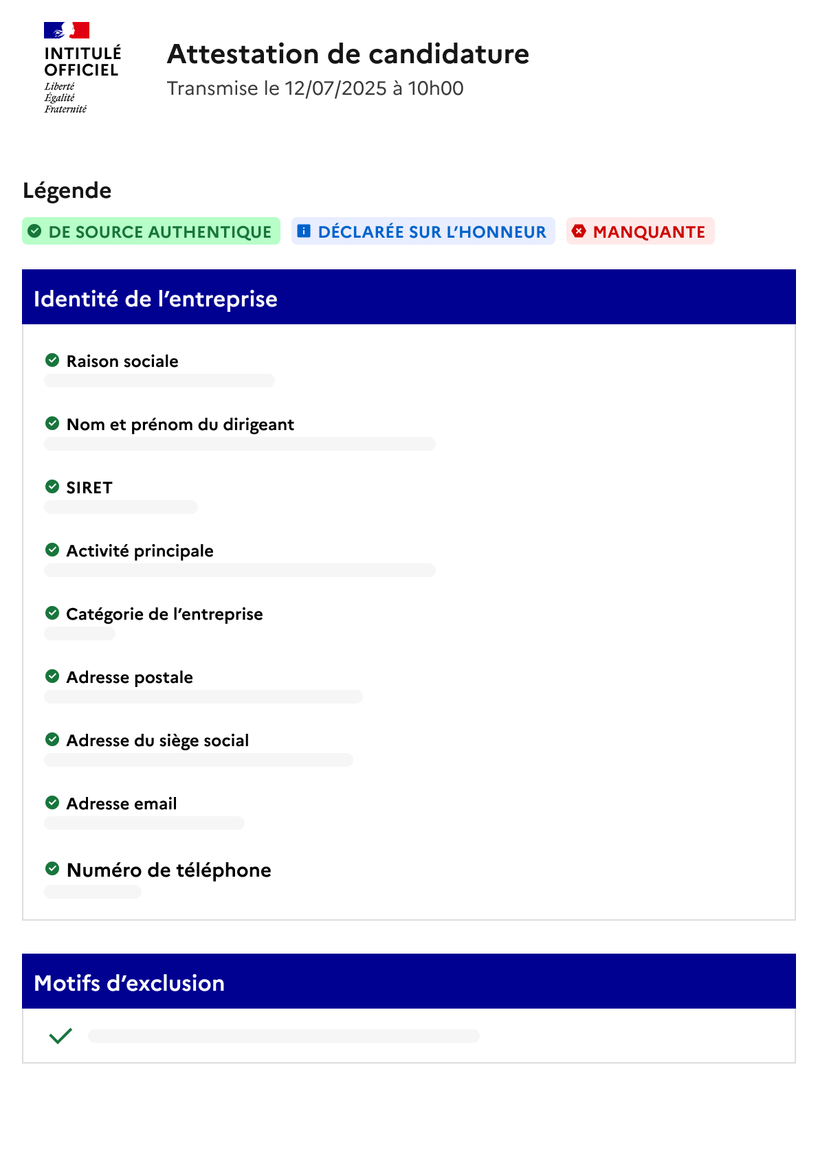 Capture d'écran de l'application Passe Marché